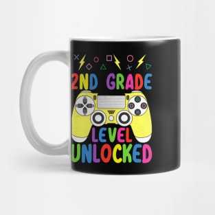 2nd Grade Level Unlocked Funny Gamer Shirt Back To School Video Gamer Mug